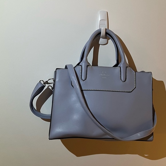 Blue London Fog Satchel Handbag - Picture 4 of 5